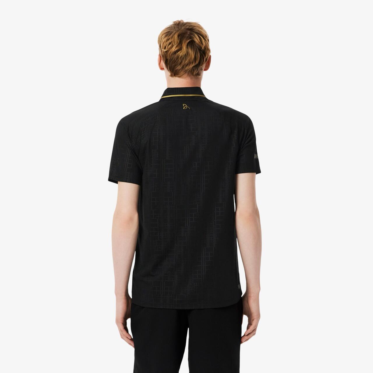 Djokovic Polo Herren Schwarz 2/4