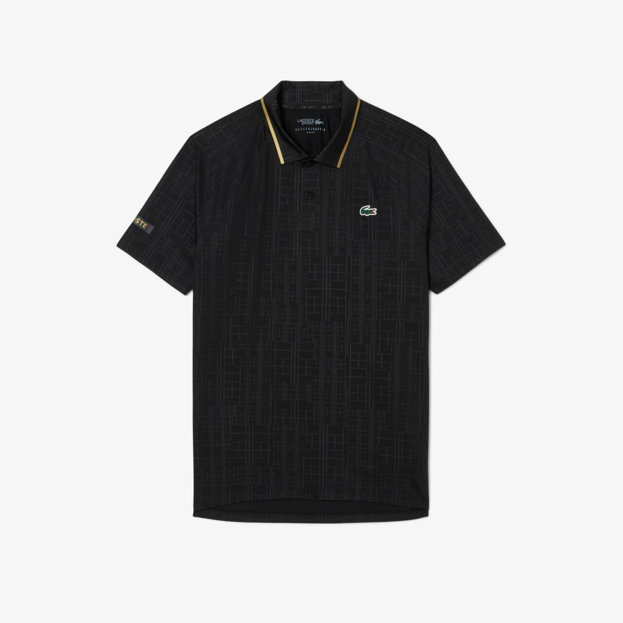 Djokovic Polo Herren Schwarz 4/4