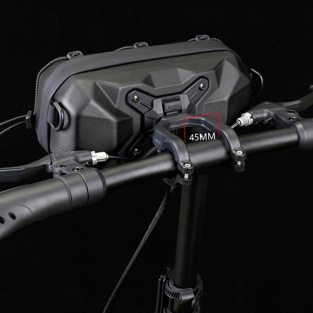 Sacoche de guidon vélo grande capacité rigide EVA avec bandoulière 3/7
