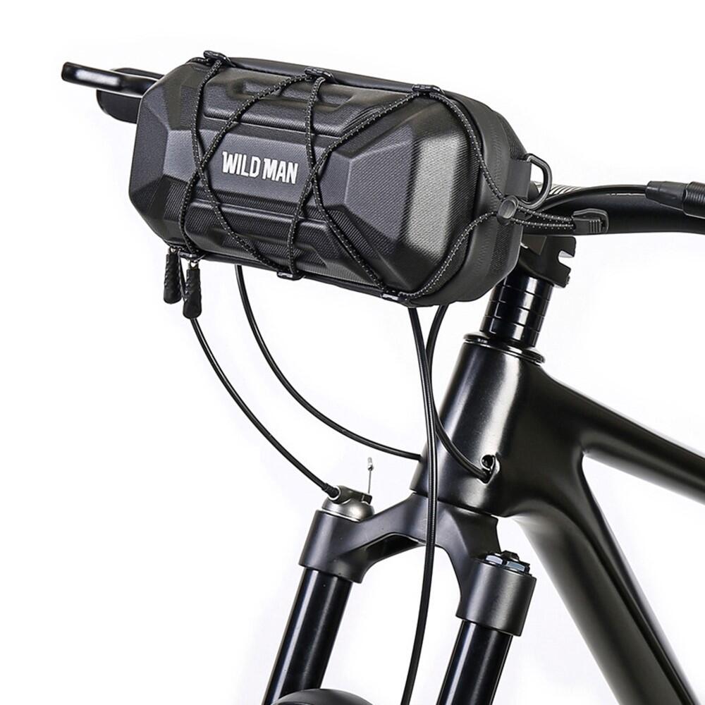 Saco guiador bicicleta grande capacidade rígido eva com alça