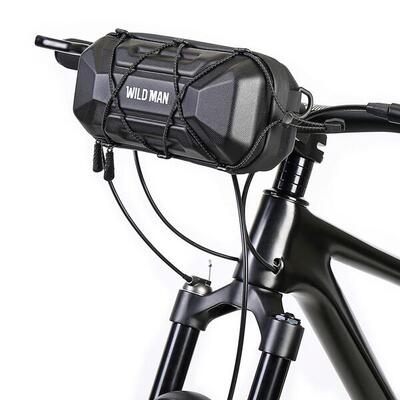 Stuurtas fiets grote capaciteit hard eva met schouderriem