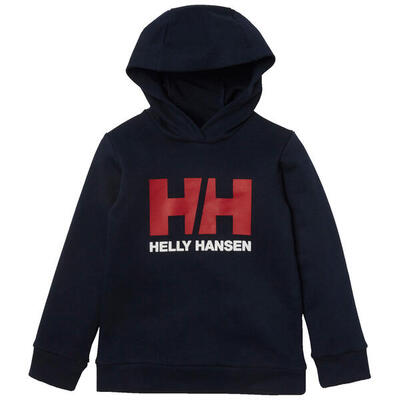 Felpa bambino con cappuccio e logo del Helly Hansen