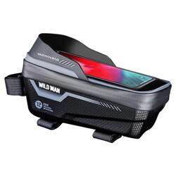 Sacoche de cadre vélo rigide EVA+PU avec écran tactile TPU pour smartphone