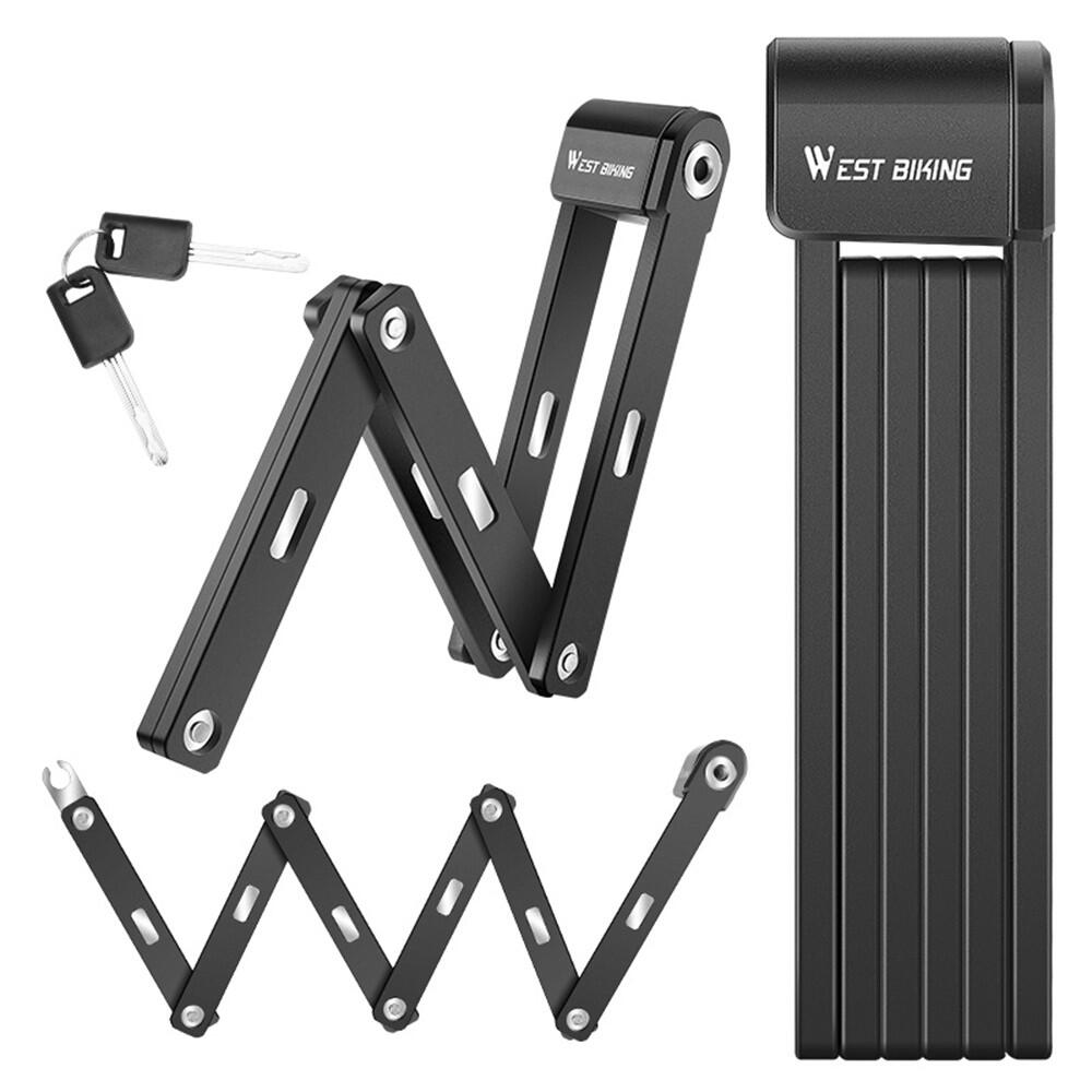 Opvouwbaar fietsslot 80 cm in 6 delen 2/7