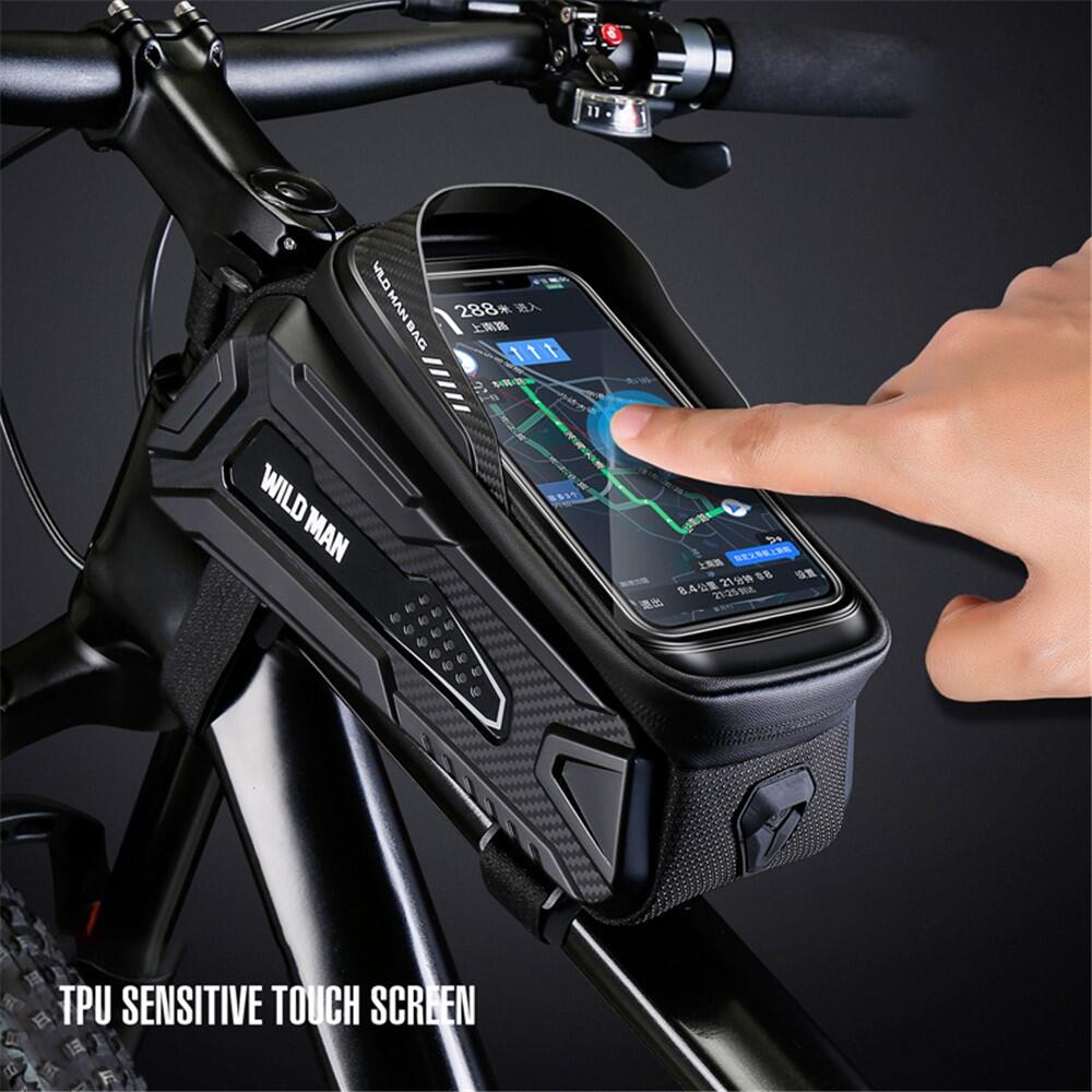 Sacoche de cadre vélo 1L rigide étanche avec écran tactile 6/7