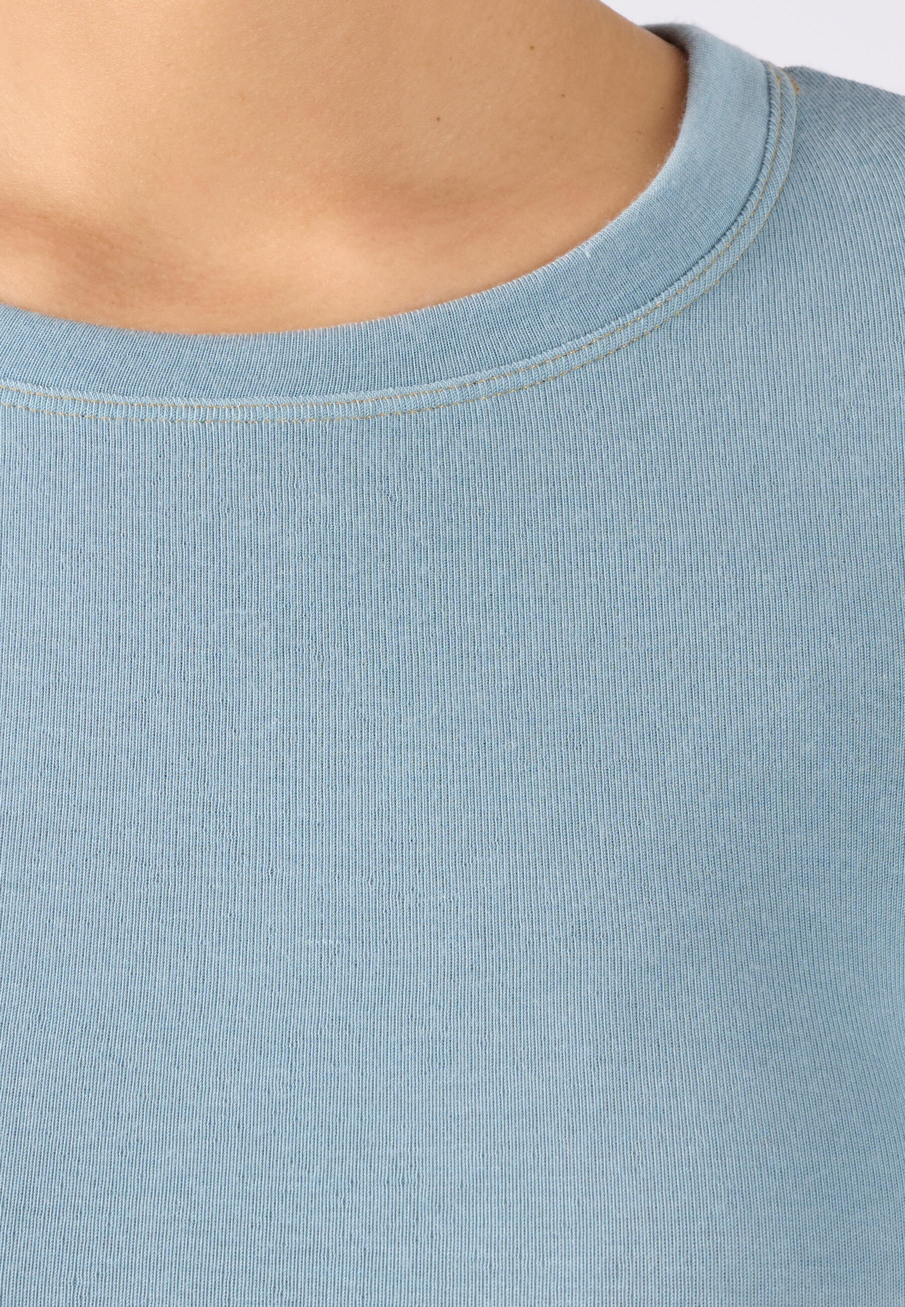 T-shirt fine côte thermique Thermolactyl Sensitive, col rond 4/5