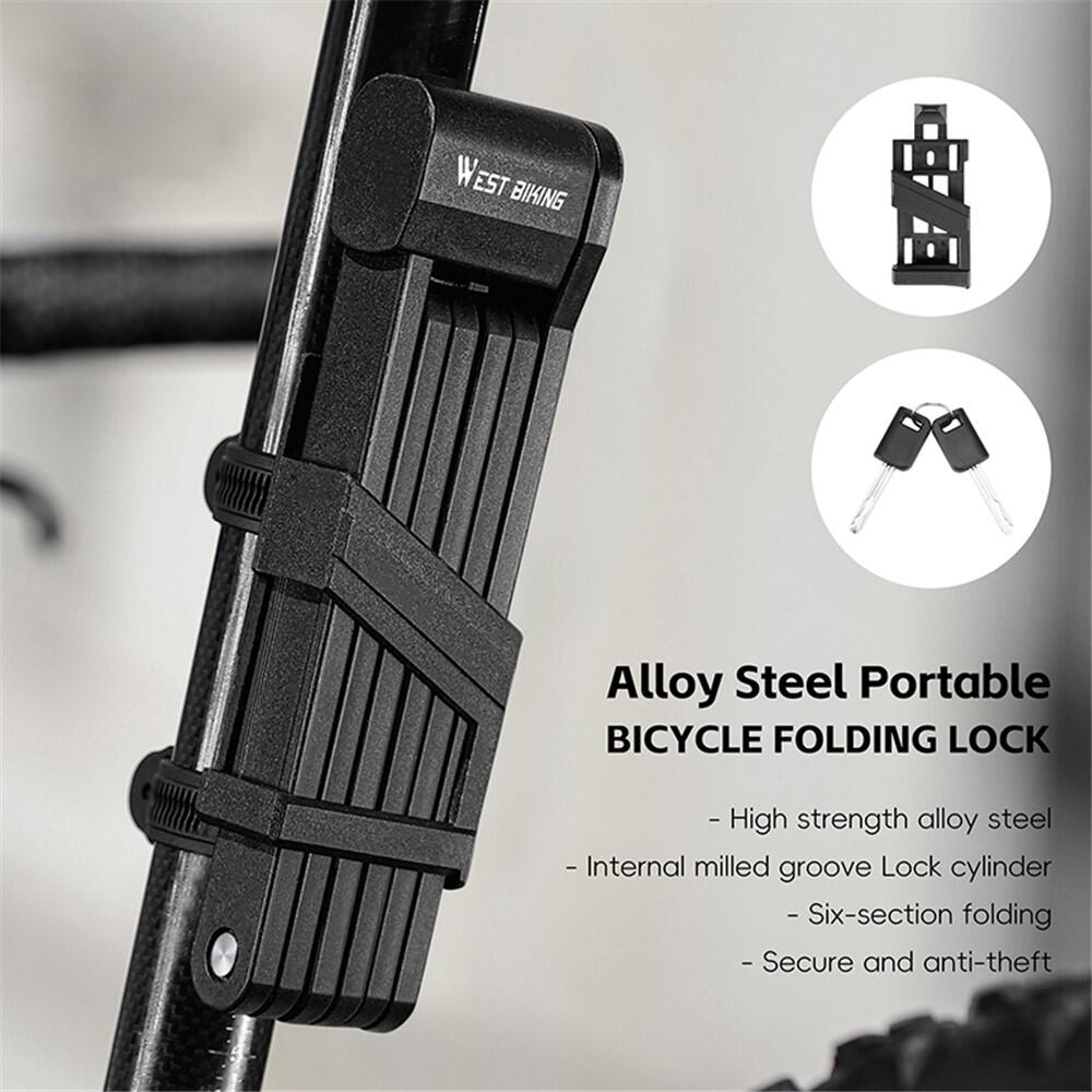 Antivol vélo pliant acier allié pour VTT et trottinette électrique 2/7
