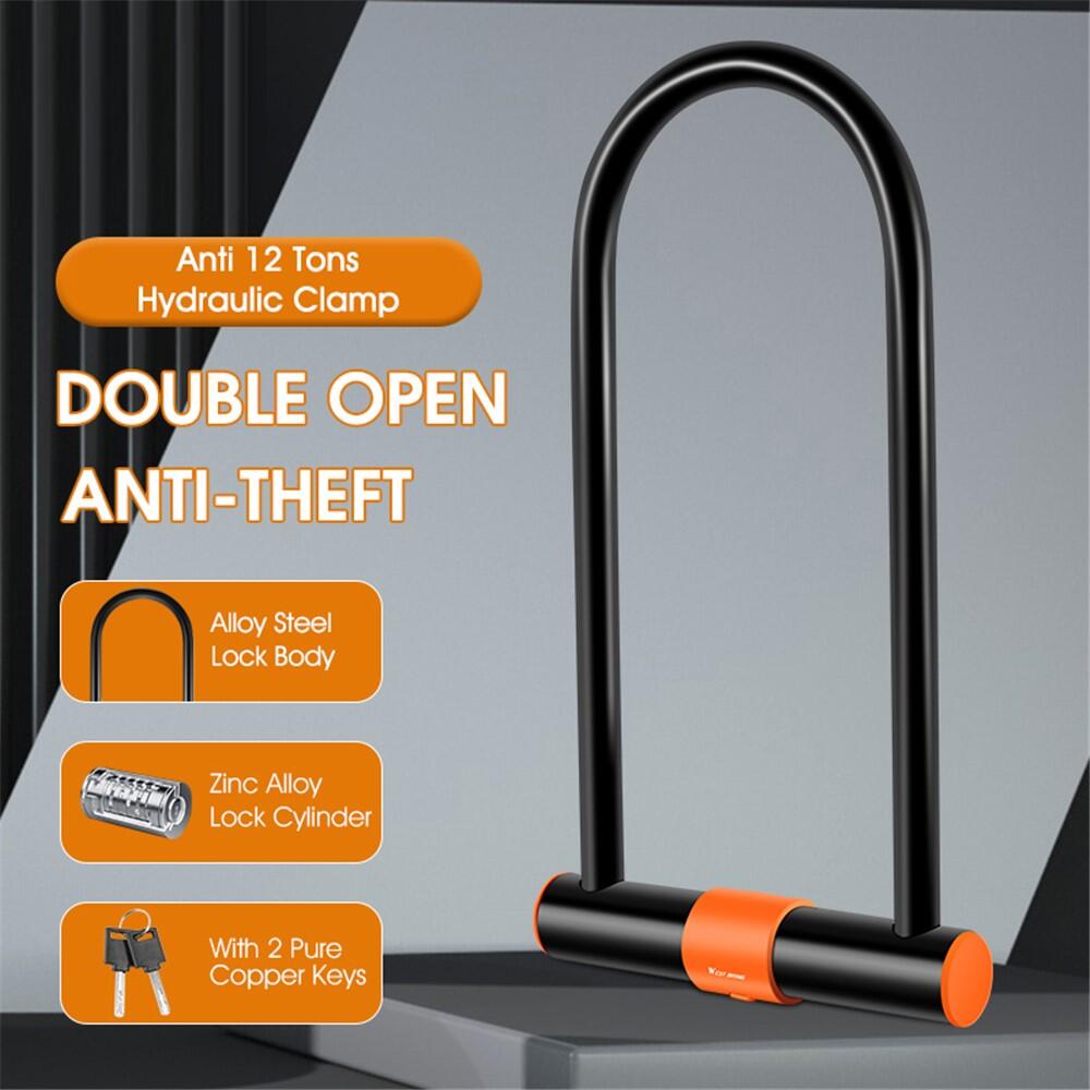 Antivol U étanche avec câble, support et clés pour vélo et moto 2/7