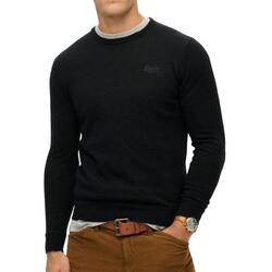Pull Noir Homme Superdry Essential Slim Fit Crew Jumper