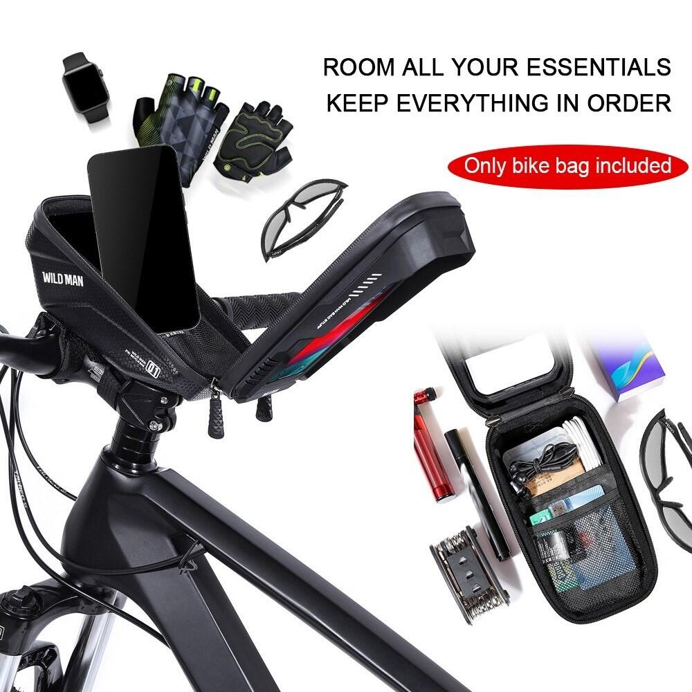 Bolsa tubo superior bici 1L impermeable con pantalla táctil 3/7