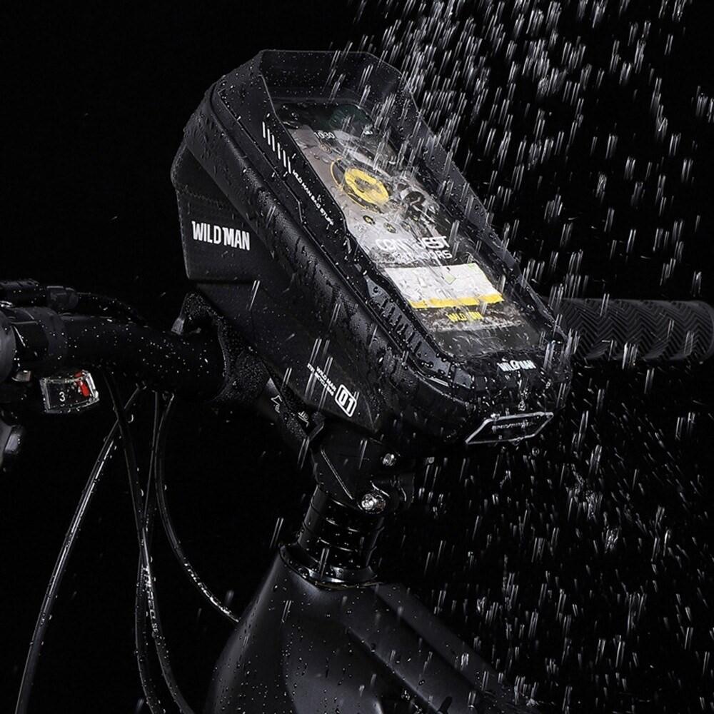 Bolsa tubo superior bici 1L impermeable con pantalla táctil 2/7
