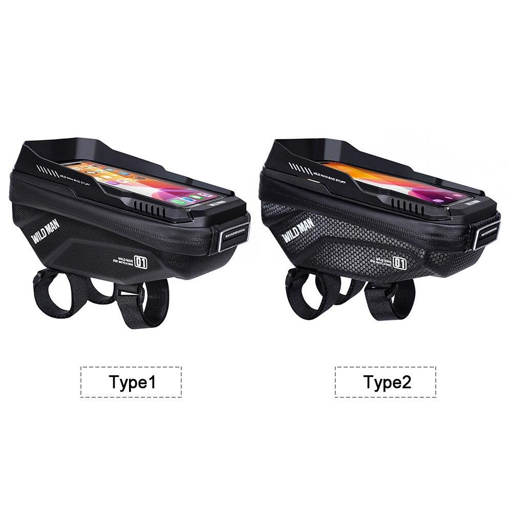 Bolsa tubo superior bici 1L impermeable con pantalla táctil 6/7