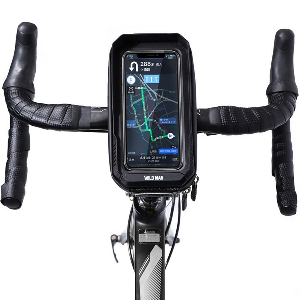 Bolsa tubo superior bici 1L impermeable con pantalla táctil 4/7