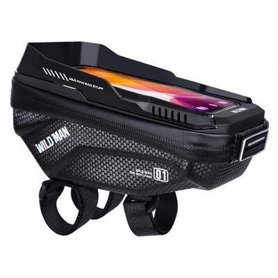 Borsa tubo superiore bici 1L impermeabile con schermo touch
