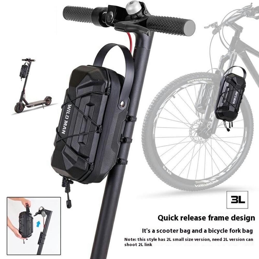 Borsa manubrio e-monopattino 3L rigida impermeabile sgancio rapido 2/7