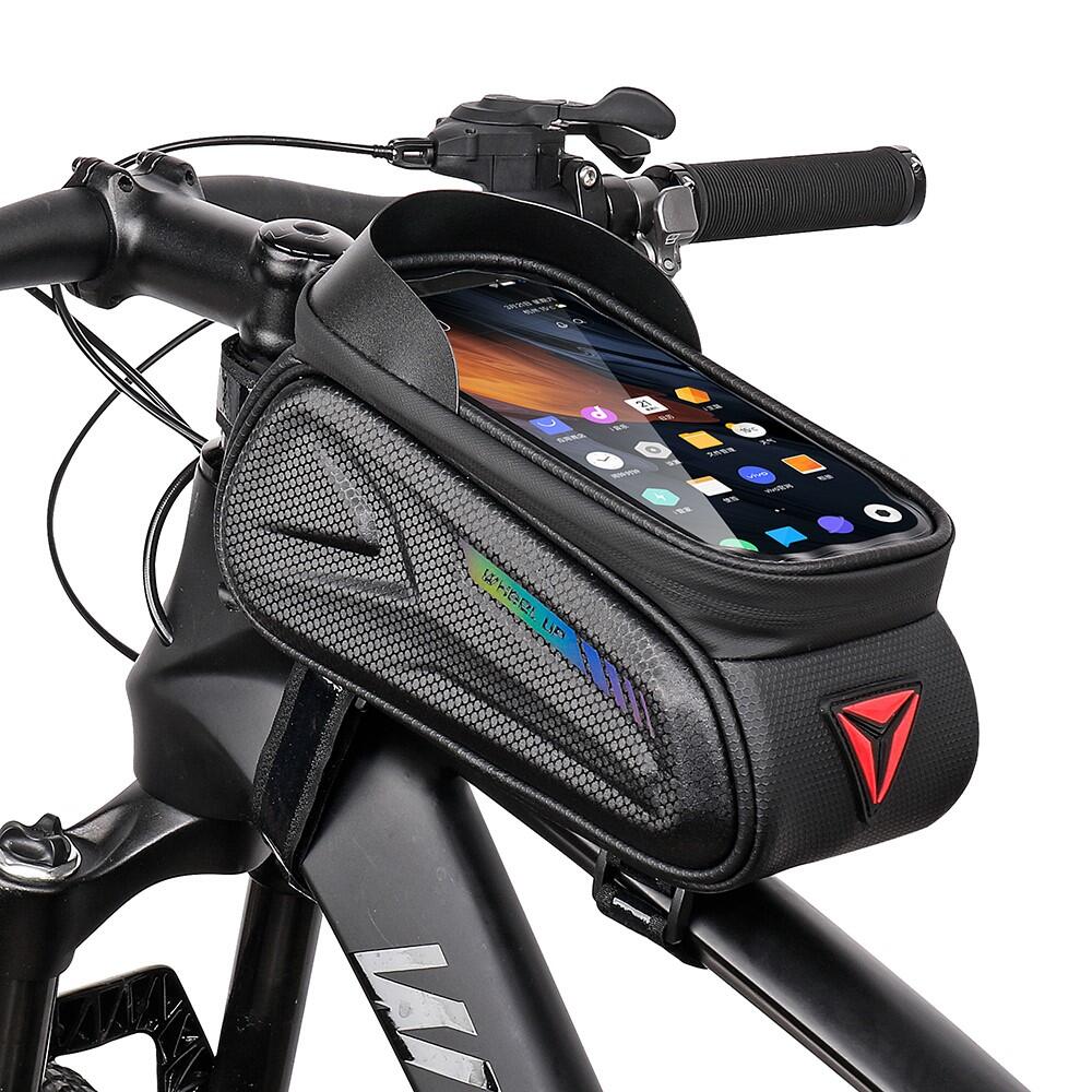 Borsa telaio bici impermeabile con schermo touch 7’’ smartphone 3/7