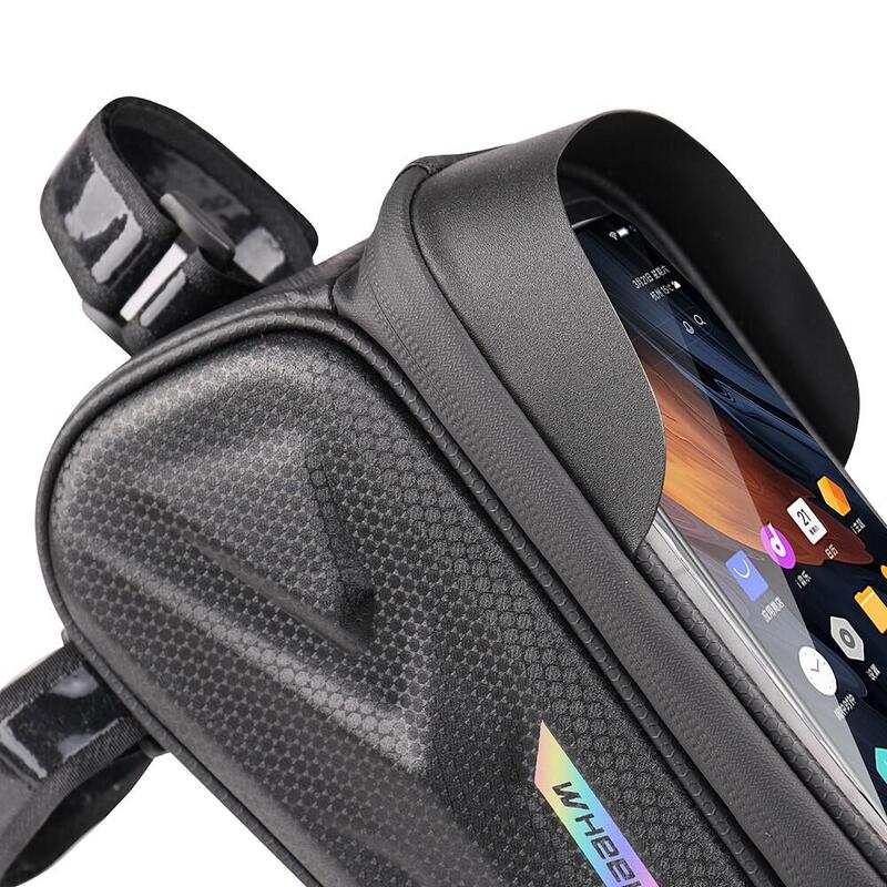 Vodotěsná brašna na rám kola pro smartphone