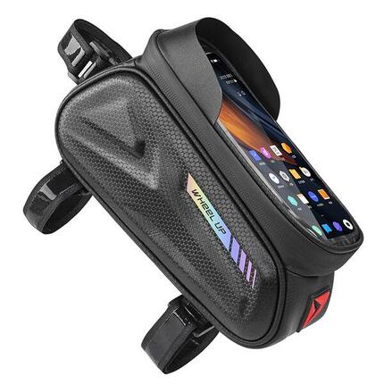 Sacoche de cadre vélo étanche avec écran tactile 7'' pour smartphone