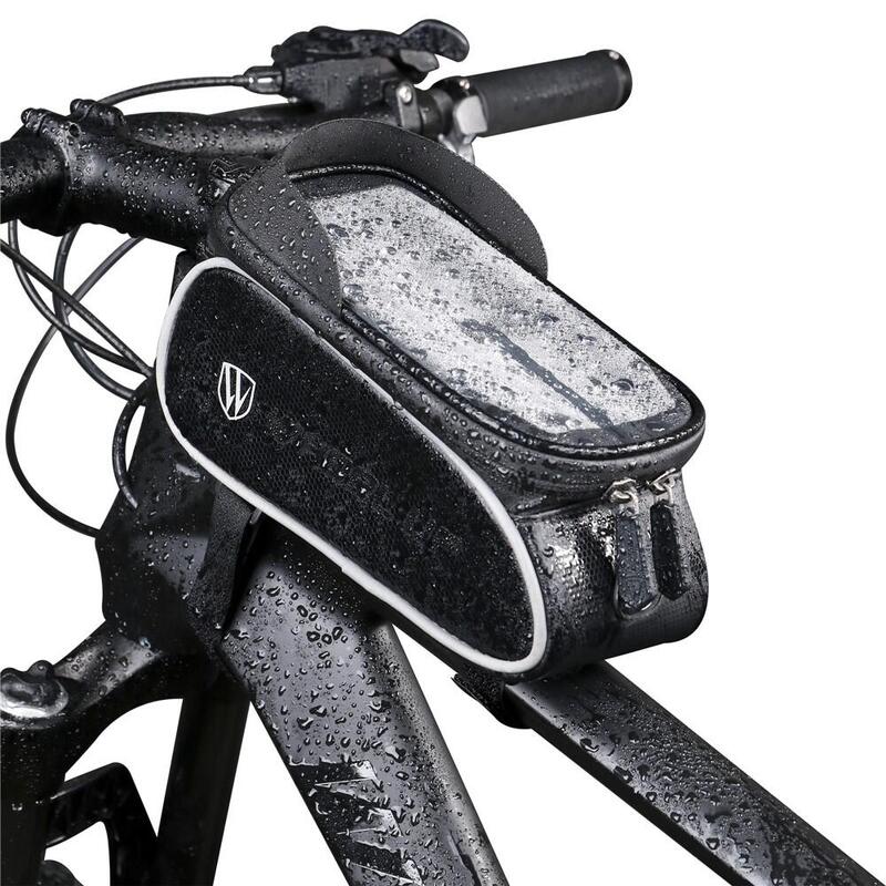 Geantă cadru față bicicletă cu husă telefon