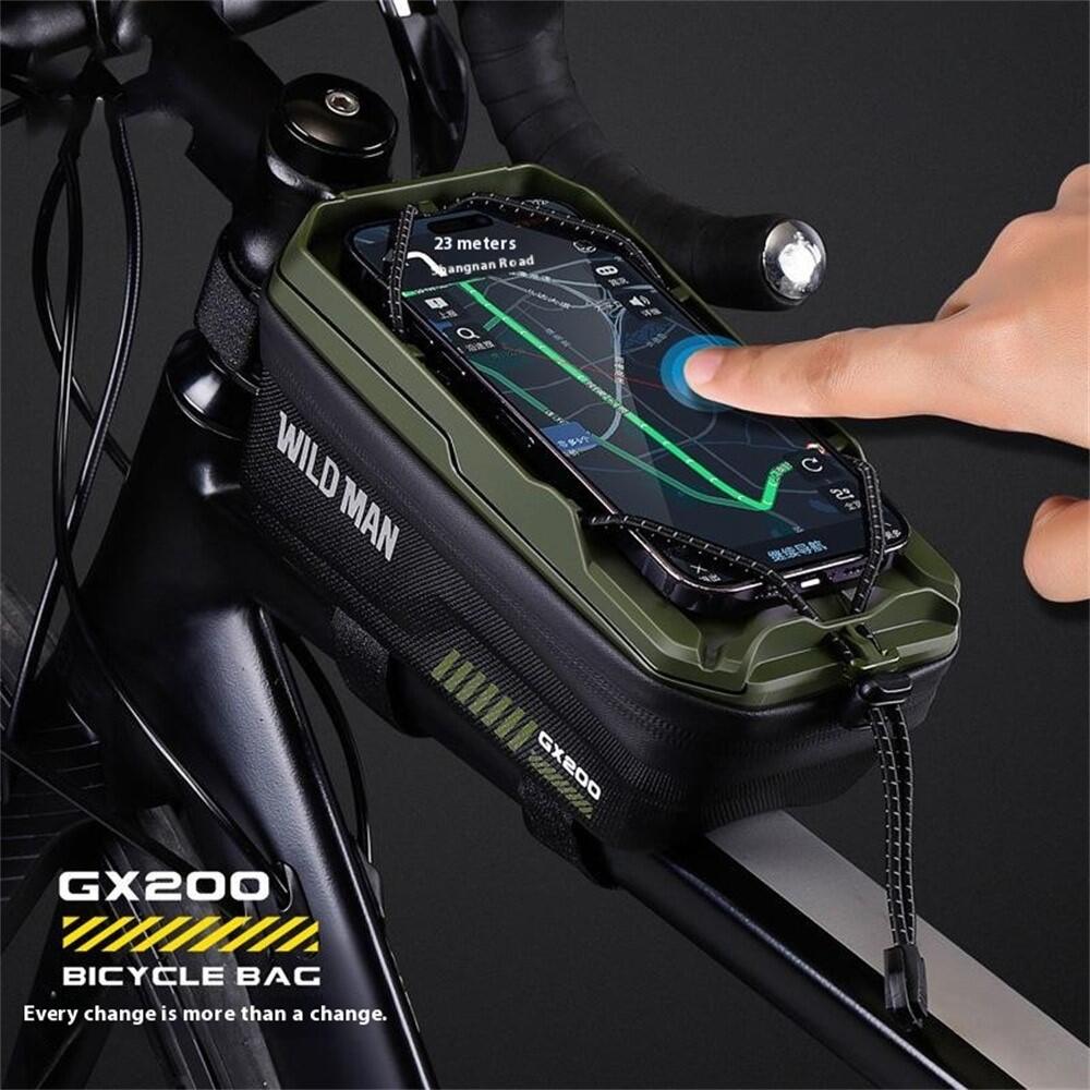 Saco quadro bicicleta rígido 1L para telemóvel 2/7