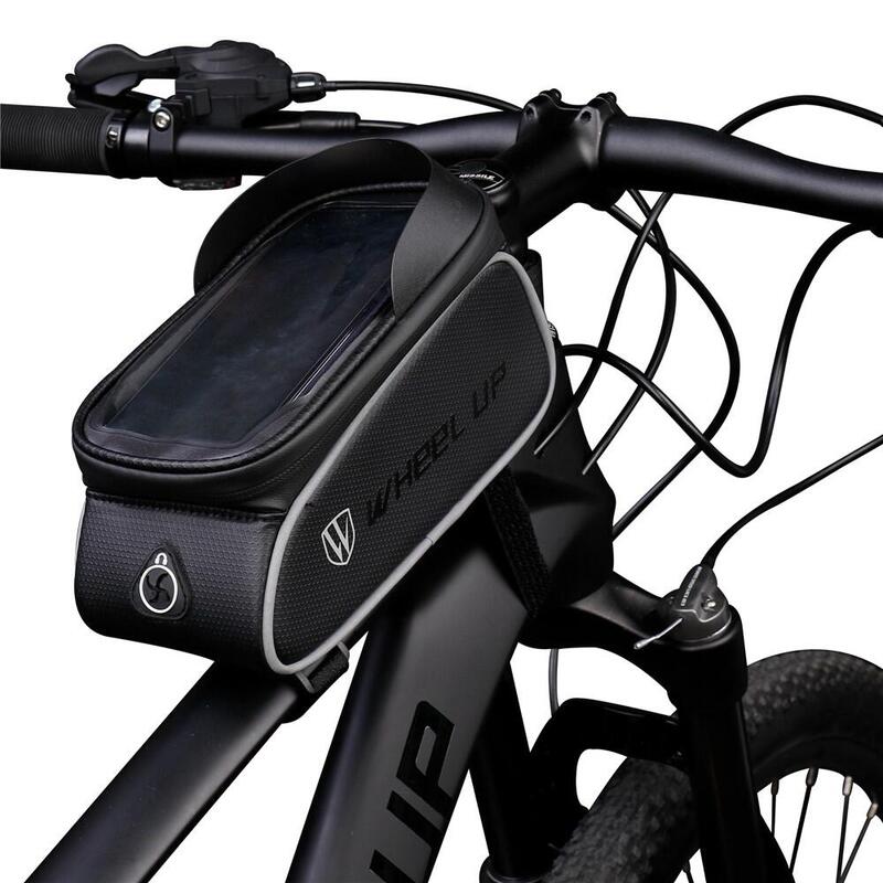 Geantă cadru față bicicletă cu husă telefon