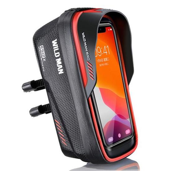 Borsa anteriore tubo bici 1L impermeabile EVA+PU con schermo TPU