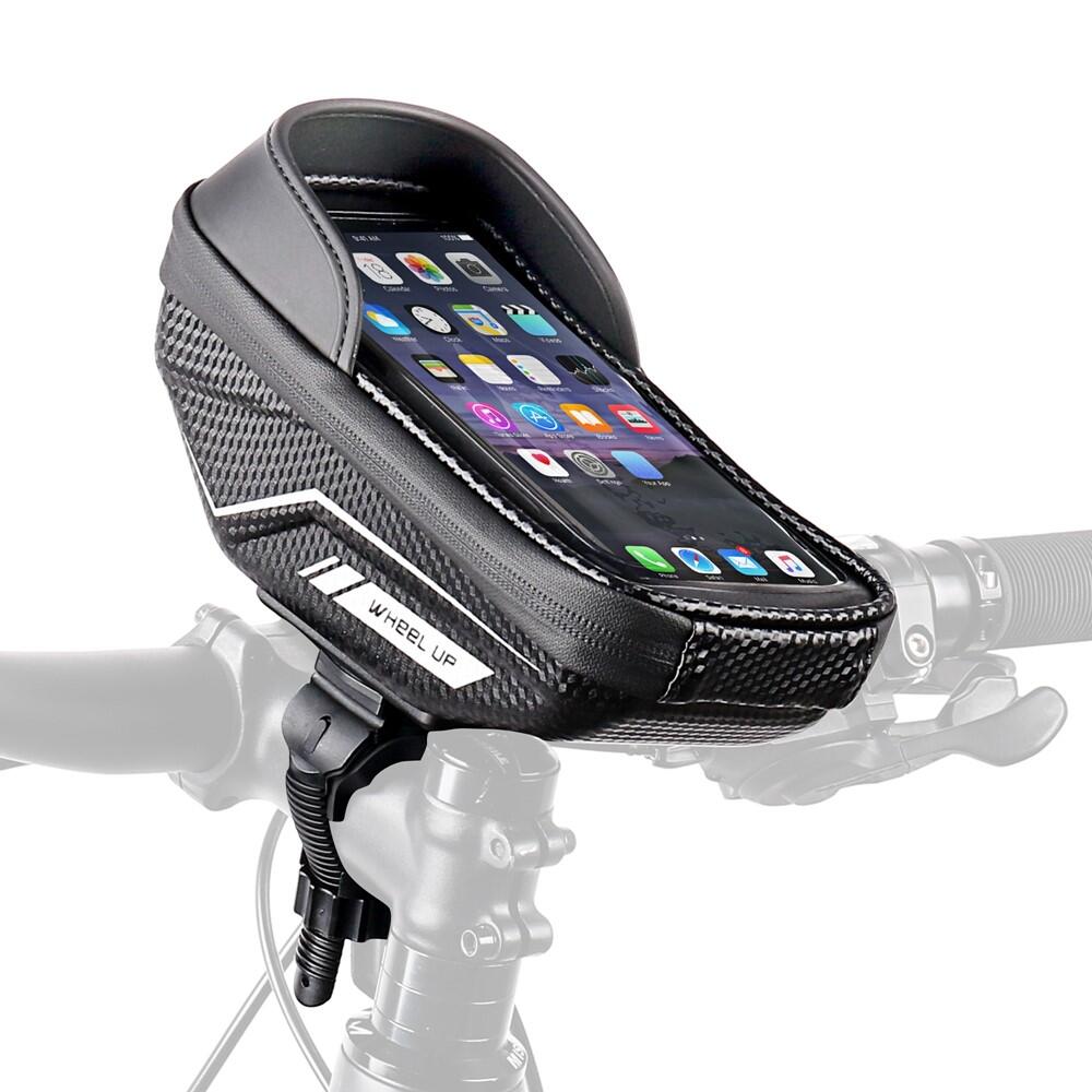 WHEEL UP Saco quadro bicicleta impermeável com bolsa telemóvel tátil