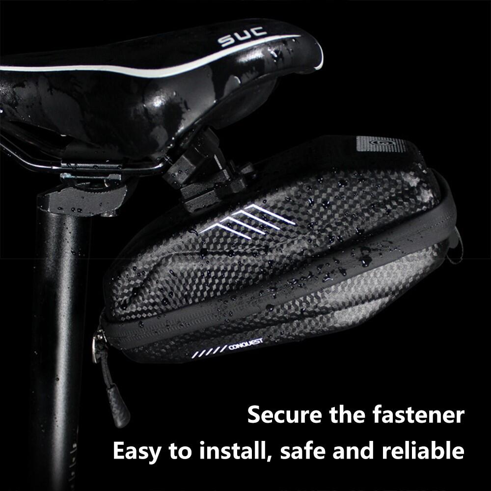 Sacoche de selle vélo étanche PU+EVA sous-siège 5/7