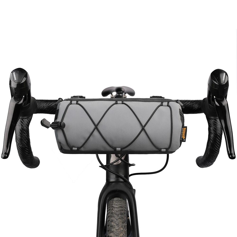 Borsa manubrio bici poliestere+PU riflettente con tracolla 2/7