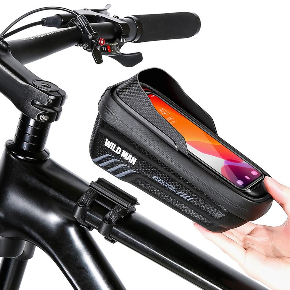 Borsa anteriore tubo bici 1L impermeabile con schermo TPU smartphone 2/7