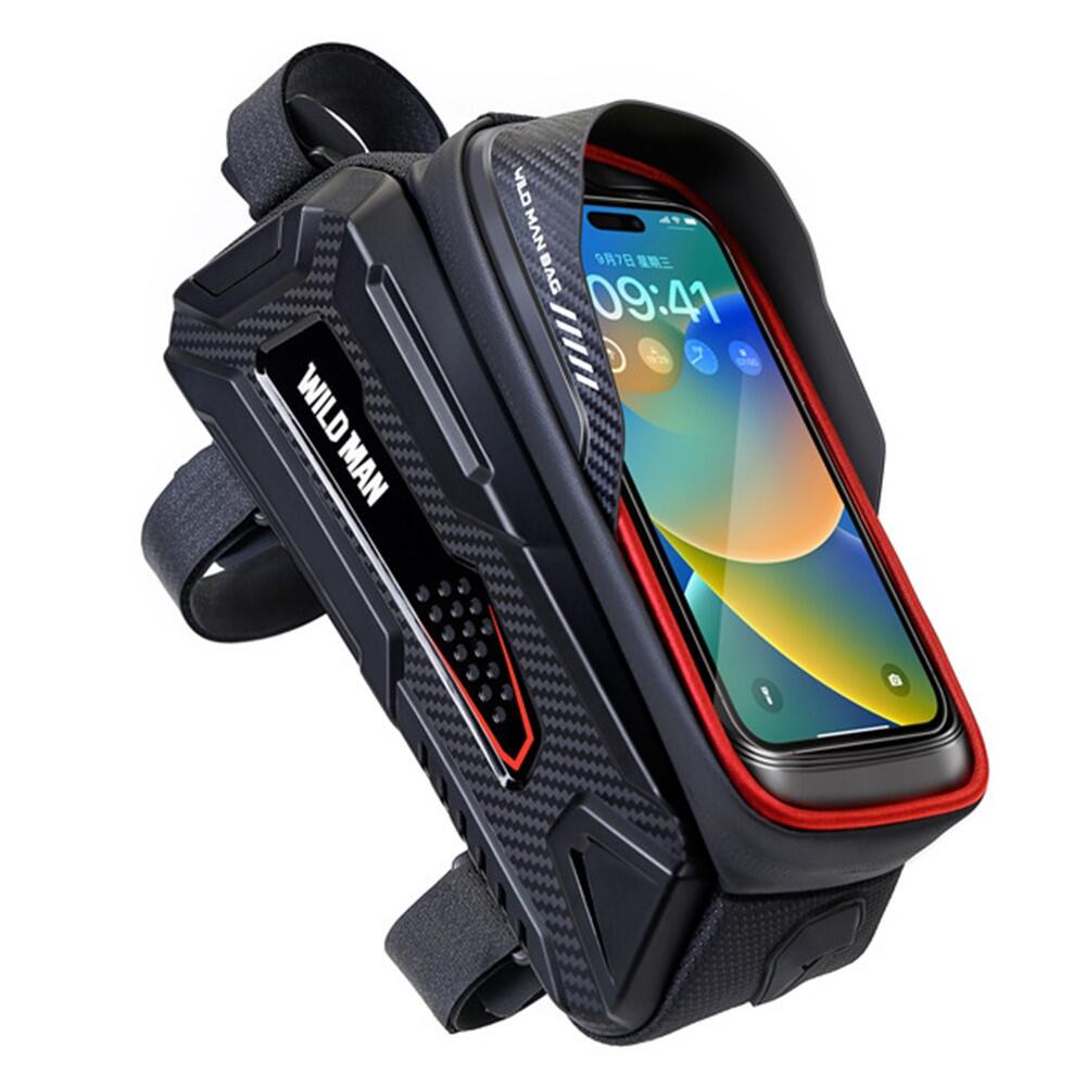 WILDMAN Saco quadro bicicleta 1L rígido impermeável com ecrã tátil
