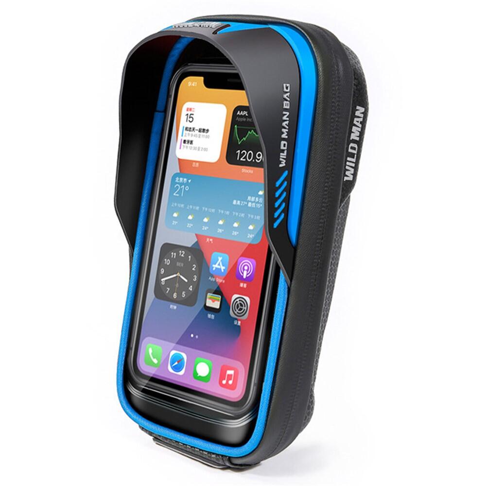 Rigid 0.5L Bike Handlebar Bag with TPU Touchscreen for Storage