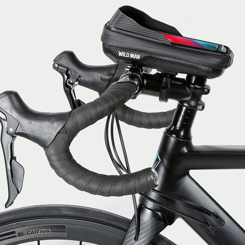 Saco quadro bicicleta 0,5L rígido EVA+PU com ecrã TPU 6/7