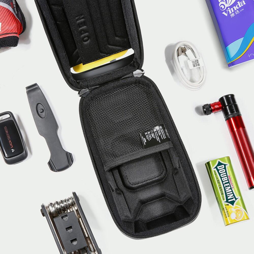 Saco quadro bicicleta 0,5L rígido EVA+PU com ecrã TPU 5/7