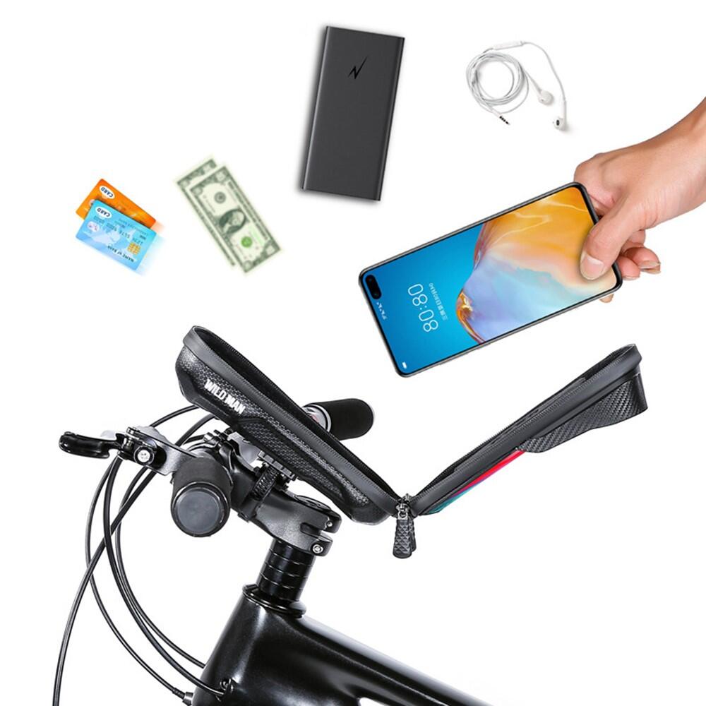 Saco quadro bicicleta 0,5L rígido EVA+PU com ecrã TPU 4/7