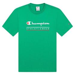 T-Shirt Vert Garçon Champion Crewneck