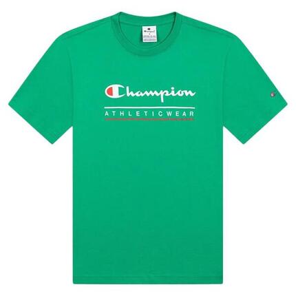 Camiseta Verde de Hombre Champion Cuello Redondo