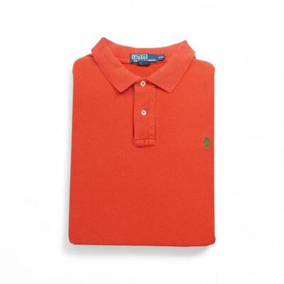 Tweedehands - korte mouw heren poloshirt oranje - goede staat