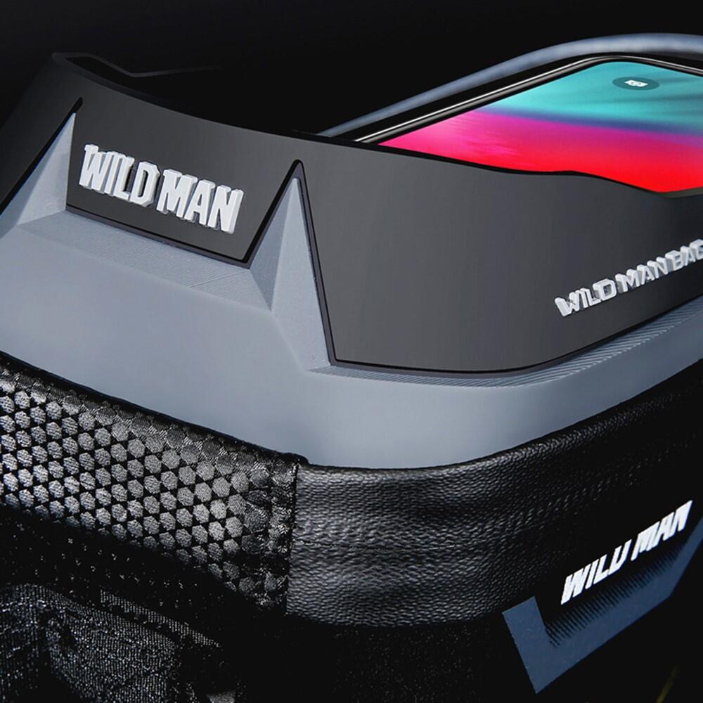 Sacoche de cadre vélo rigide EVA+PU avec écran tactile TPU pour smartphone 4/7