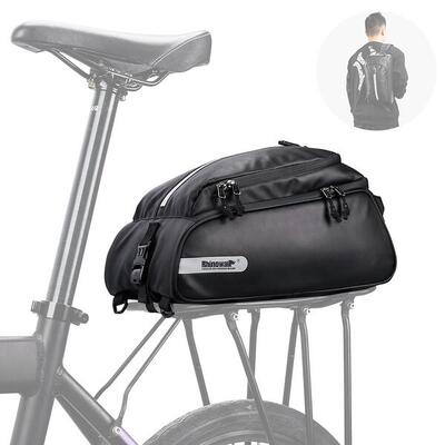 Bagagedragertas fiets 12l waterdicht multifunctioneel