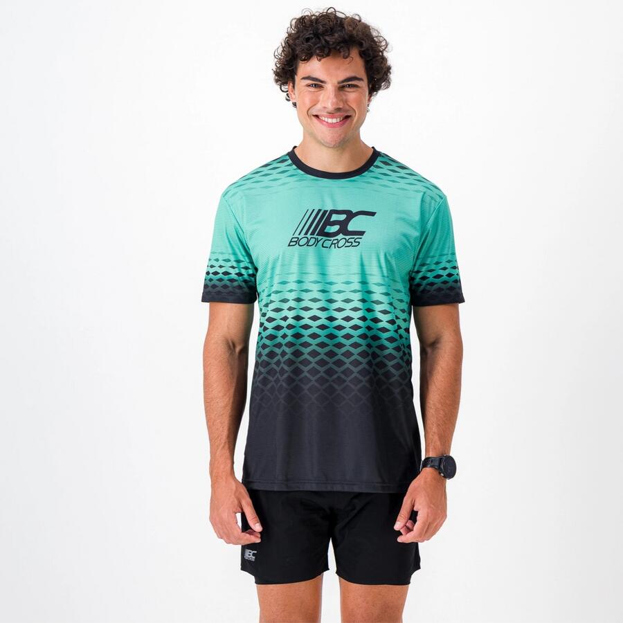 Bodycross - T-shirt Respirant Homme Running Hydrapro - T-shirt Manches Courtes - Vert - 38 S - Decathlon