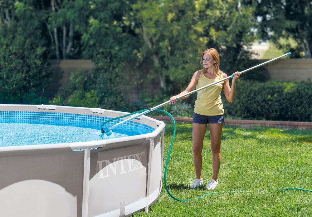 Schwimmbad mit Zubehör - Intex Metal Frame Rund 457x122 cm 5/5