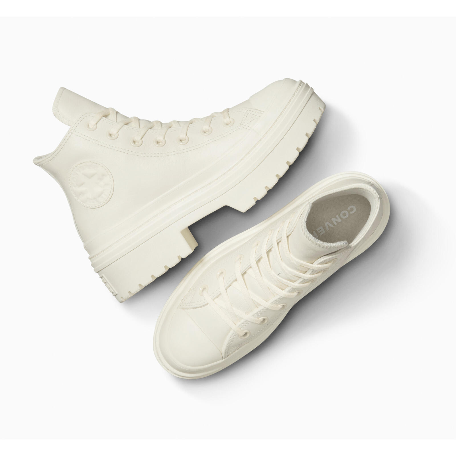 Calçado Converse Chuck Taylor All Star Lugged Heel Leather, Bege, Mulheres 2/5