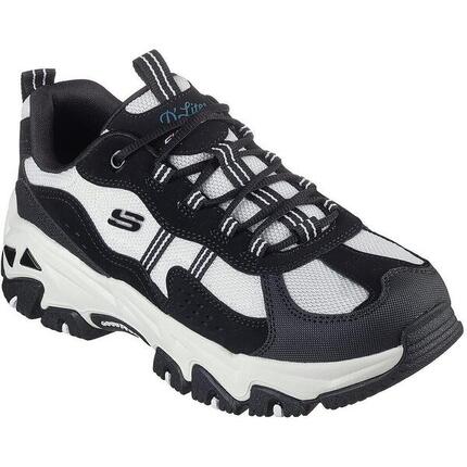 Zapatillas Skechers D'lites Hiker, Negro, Mujer