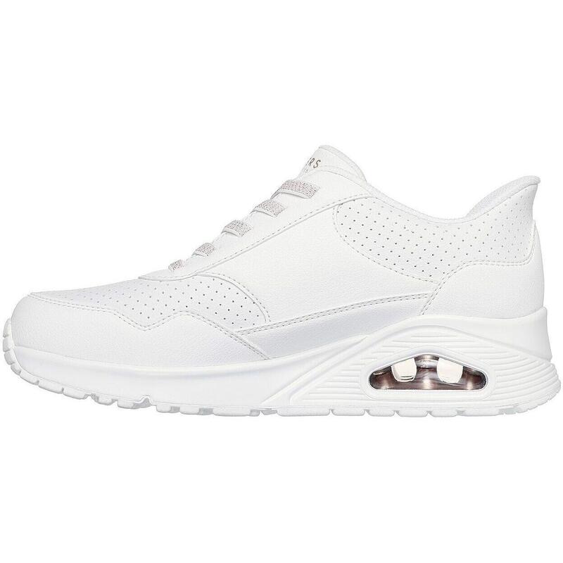 Pantofi sport femei Skechers Uno - Banksia Luxe, Alb