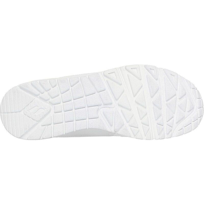 Pantofi sport femei Skechers Uno - Banksia Luxe, Alb