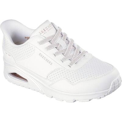 Sneakers skechers uno - banksia luxe. wit. dames
