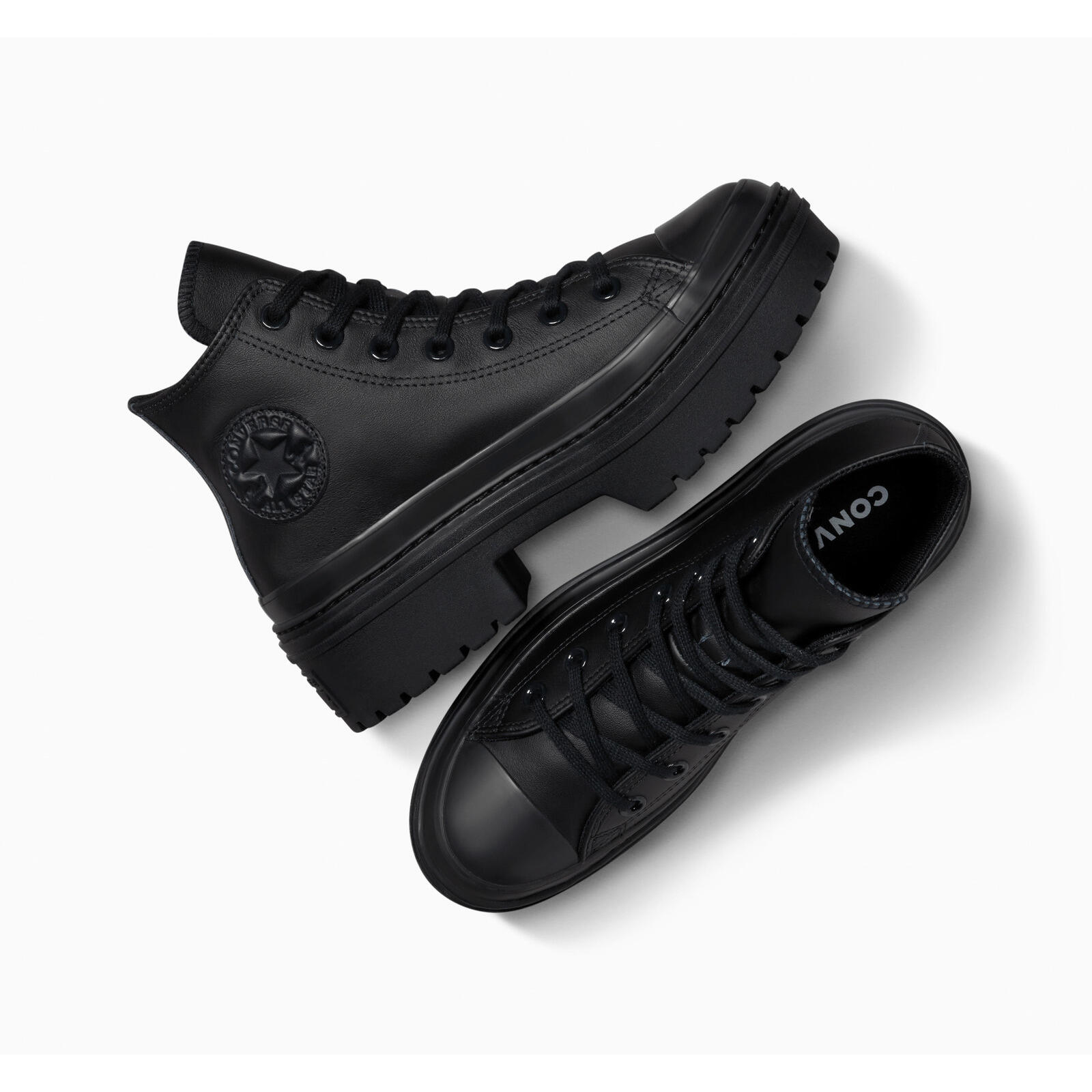 Baskets Converse Chuck Taylor All Star Lugged Heel Leather, Noir, Femmes 2/5
