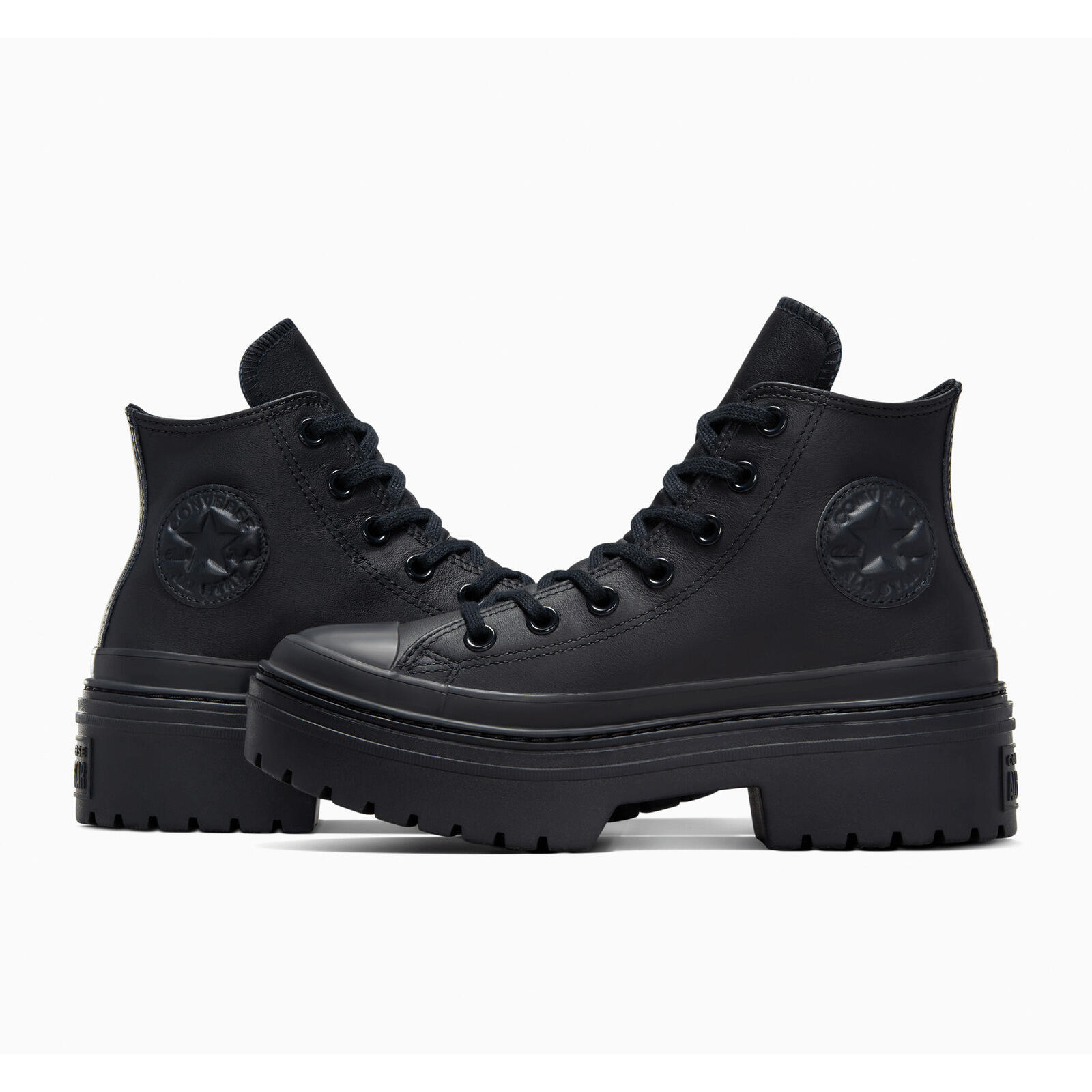 Baskets Converse Chuck Taylor All Star Lugged Heel Leather, Noir, Femmes 4/5