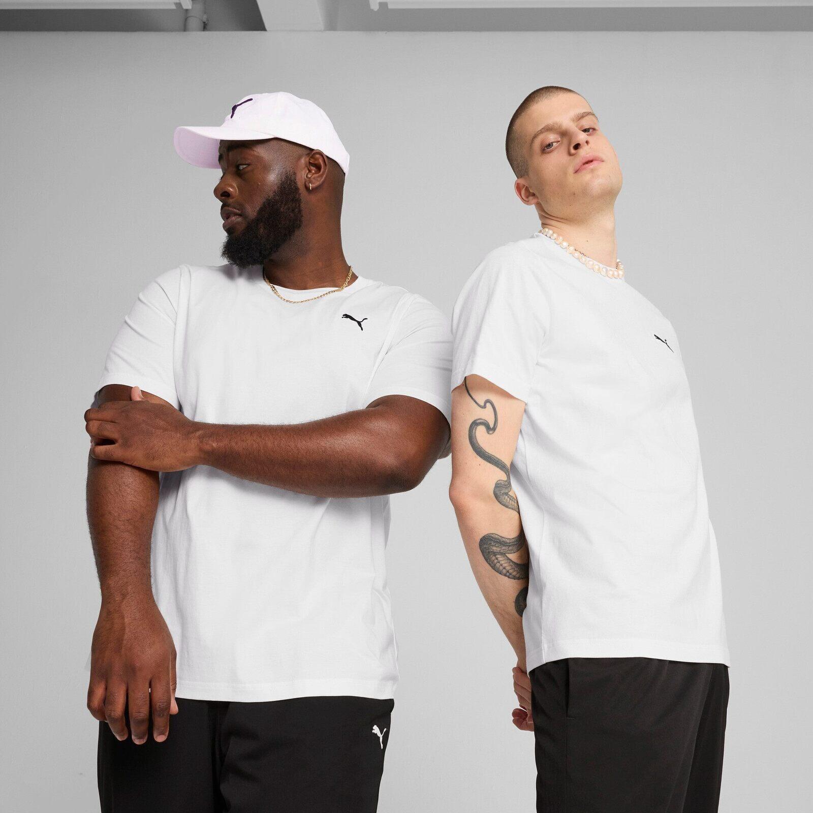 Maglietta Puma ESS Small Logo Tee, Bianca, Uomini 5/6